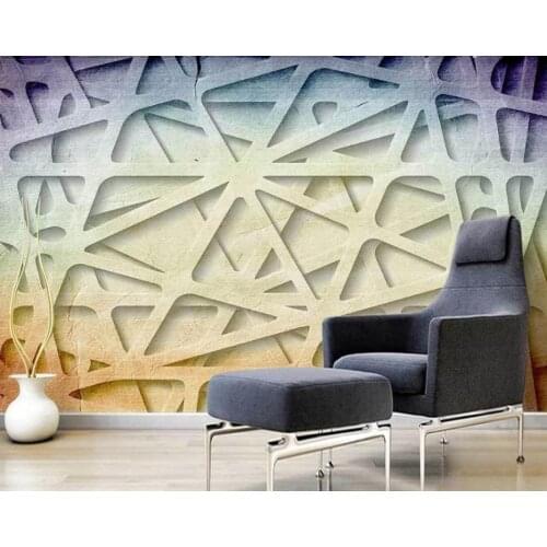 Custom wallpaper 3d mural Abstract geometry 3d background living room photo wallpaper