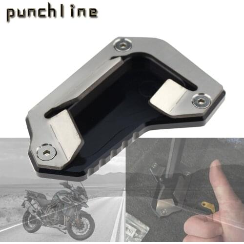 Fit For TRIUMPH TIGER 1200 EXPLORER 2016-2021 Motorcycle Accessories Kickstand Sidestand Stand Extension Enlarger Pad