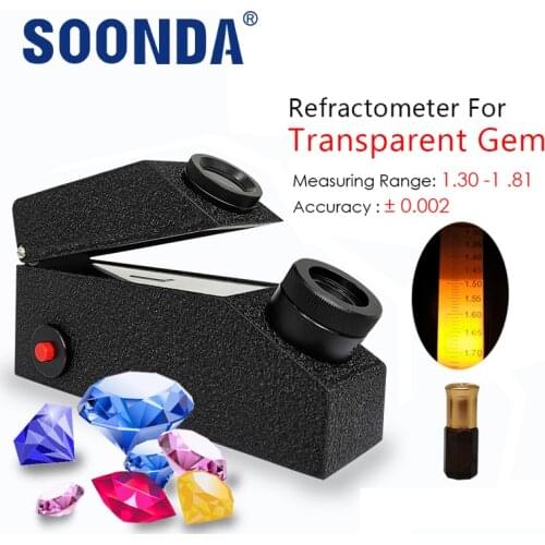 Professional Gem Refractometer 1.30-1.81 Polarizing Filter Pluna Tester For Diamond Selector Tester Jewelry Tester Jem Diamond