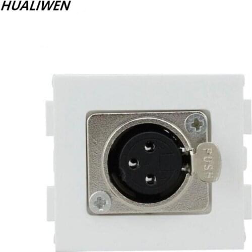 Canon Welding Female Head Module KTV Cannon Microphone Audio Socket MIC Audio Type 86 Wall Plug