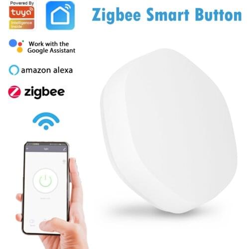 Tuya Zigbee 3.0 Smart Wireless Smart Switch Button Control Multi-scene Linkage Smart Switch Work With Alexa Google Home