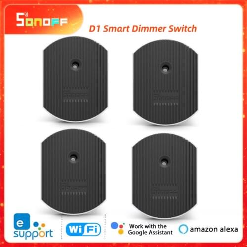 1/10Pcs Sonoff D1 Wifi Smart Dimmer Switch Smart Home eWelink APP RM433 RF Remote Control Compatible With Alexa Google Home