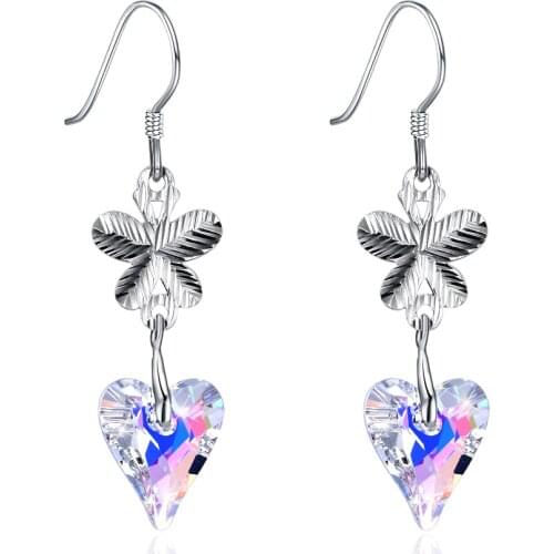 ZEMIOR 925 Sterling Silver Long Tassel Shell Pearl Drop Earrings For Women Romantic Flower Earring Jewelry Engagement Gift