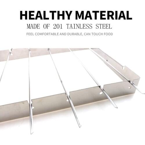 1Pcs Stainless Steel Folding Barbecue Grill Charcoal Grill Korean Skewers Grill Outdoor Barbecue Grill Household Barbecue Grill