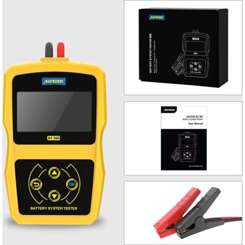 12V Car Battery Tester Digital Automotive Diagnostic Battery Tester Analyzer Vehicle Cranking Charging Scanner Tool