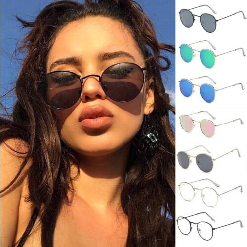 2021 Luxury vintage Mirror Brand Designer Sunglasses Women/Men Classic Round Outdoor Sun Glasses UV400 Oculos De Sol Gafas
