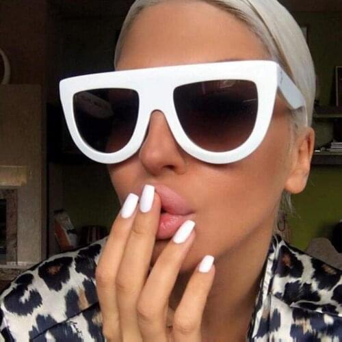 Oversized Sunglasses For Women Fashion Retro okulary Personality Versatile Glasses Trend Eyewear Vintage oculos de sol feminino