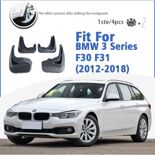 Mudguard For BMW 3 Series F30 F31 2012-2018 Front Rear 4pcs Mudflaps Mudguards Car Accessories Auto Styline Splash Guard Fender