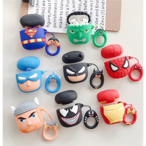 Marvel Super Heroes Case for Airpods Pro 1/2/3 Cover Protective Earphone Cases Headphones Funda Protective for Airpods Co