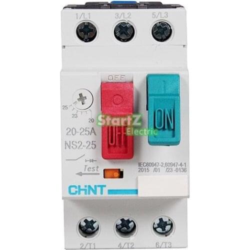 CHNT NS2-25 1.6A(1-1.6A) Motor protector motor starter Motor Circuit Breaker motor switch GV2 ME