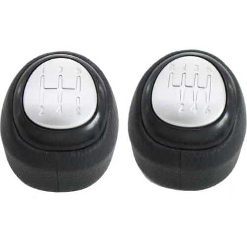 For SAAB 9-3 2003 2004 2005 2006 2007 2008 2009 2010 2011 2012 Car 5 / 6 Speed Shift Gear Knob Covered Leather