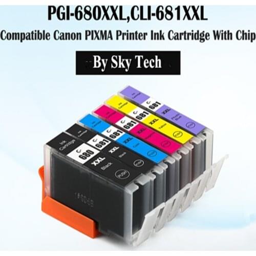NEW Compatible Ink Cartridges For PGI680 CLI681 , For Canon Pixma TS706/TR7560/TR8560/TS6160/TS6260/TS8160/TS8260/TS9160/TS9560