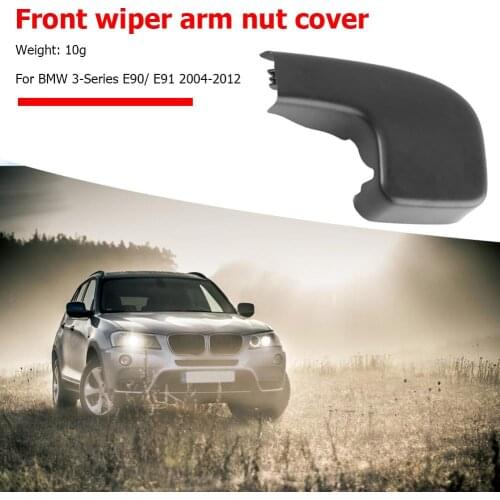 1PC Black наклейки на авто Front Wiper Arm Nut Covers Caps for BMW 3 Series E90 E91 E92 E93 07-09 8 * 5 * 2cm/3.15*1.97*0.79"