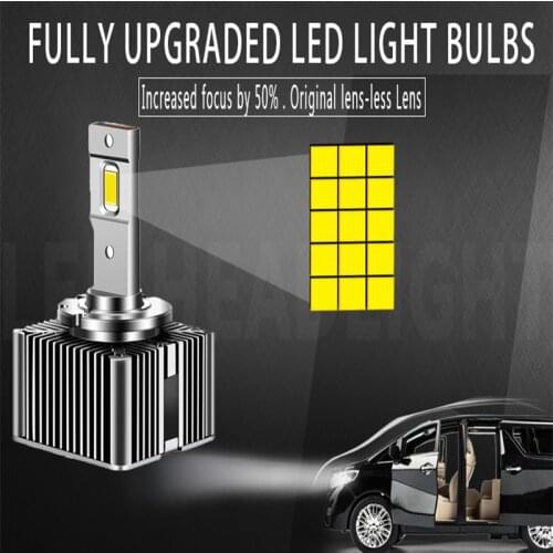 ZTCJL D1S D2S D3S D4S D8S LED Light 70W 8600LM Car Bulb D1R D2R D3R D4R 6000K Headllamp Non-destructive Installation