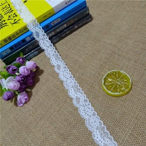 2.6cm S1420 multi-colored Nylon Spandex stretch Narrow lace trimmings for wedding dress birthday Christmas party