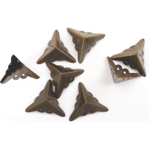 Metal Corners For Books Scrapbooking Photo Albums Menus Corner Protectors Metal Crafts DIY Ornament 18x18x18mm 20pcs