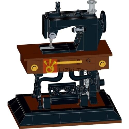 MOC Classic Creative 41609 Sewing Machine Spelling Blocks Toy Set Building Blocks Brick Girl Compatible with Assembles Particles