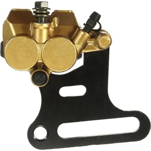 Motorcycle Twin Piston Rear Hydraulic Brake Caliper Bracket For 125cc 140cc Pit Dirt Bike