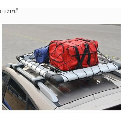 CHIZIYO Nylon Stretch Baggage Bag Rack Roof Fixed Network 120x90cm Off-road Vehicle Rack Net