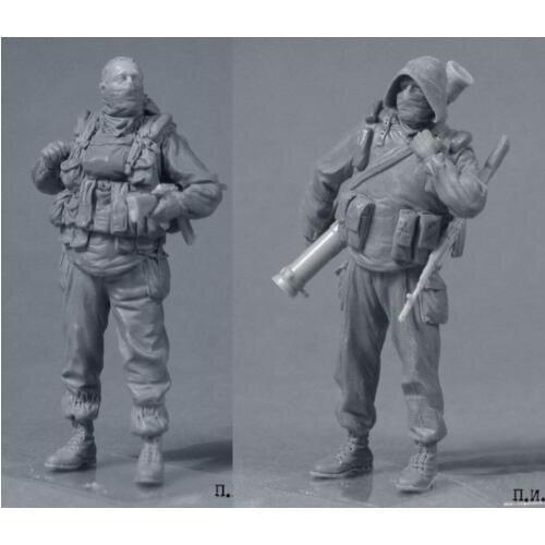 New Unassembled 1/35 Fighters of Special Troops include 2 Resin Kit DIY Toys Unpainted resin model