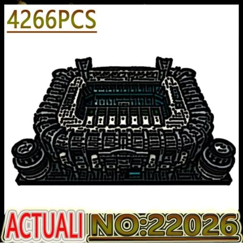 New Streetview Building Blocks The Bernabue Football Field Model Assembly Bricks Toys Kids Christmas Birthday Gifts MK22026