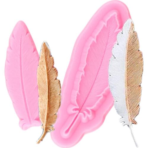 Feather Lace Border Silicone Mold Wedding Cake Decorating Tools Fondant Chocolate Gumpaste Moulds Polymer Clay Candy Mould