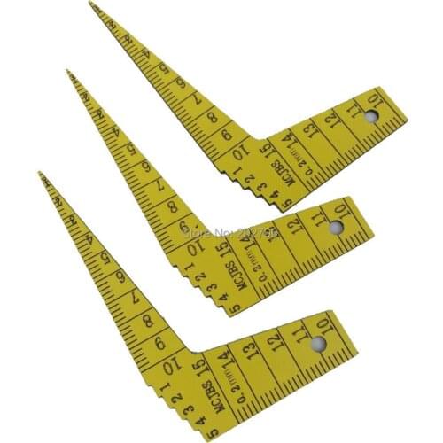1-15mm angle plastic Feeler Gauge Gage MCJBS Automobile industry Inspection ruler step gauge