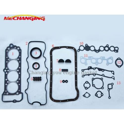 B53 D5 E3 E5 E5E3 ENGINE GASKET For MAZDA 323 I 323 II 323 III 1.3 1.5 i Engine Rebuild Kits Engine Parts Full Set 50046600