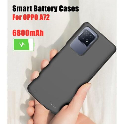 Shockproof Battery Charger Cases For OPPO K7 Powerbank Case 6800mAh External Battery Charging Case For OPPO A72 Power Bank Cover