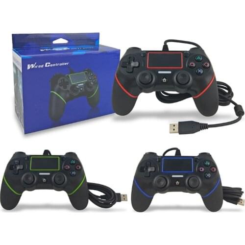 Drop Shipping Wired Pad Joystick Game Controller Gamepad For SONY PS4 Console