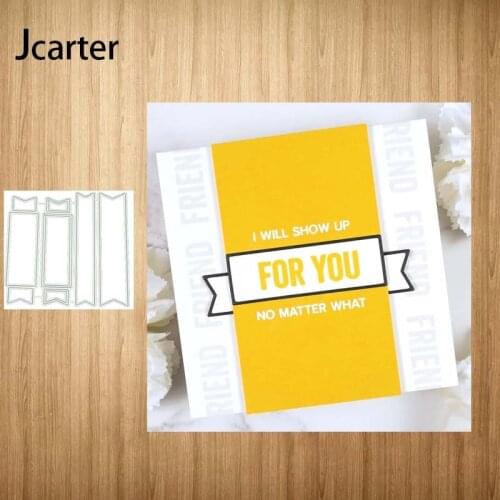 Slogan Banner New Design Metal Cutting Dies Craft Stencil Diy for Scrapbooking Handmade Card Make Shape Album Decoration Model