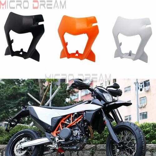 Supermoto Six Day MX Enduro LED Headlight Universal Street Dirt Bike Dual Sport Front Lamp Mask For EXC SX SXS EXCF XCW SMR