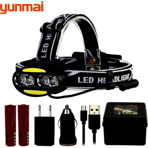 BIKE LIGHT 4 Xm-L Sensor Led Bulbs Head Lamp Headlamp Headlight HEAD Flashlight Torch Lanterna Camping / Cycling Lithium