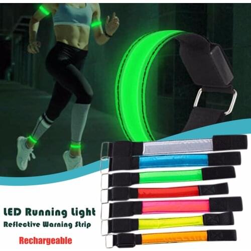 LED Reflective Light Arm Armband Strap Safety Belt For Night Running Cycling Hand Strap Wristband Wrist Bracelets Band
