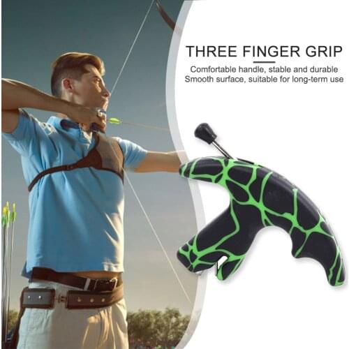 3 Finger Bow Release Caliper Thumb Trigger Grip Archery Aid Hunting Accessories Support Aid Auxiliary Accessory