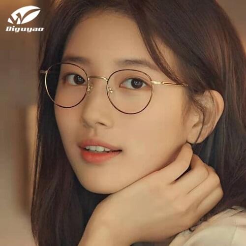 DIGUYAO Brand Female Round ALLOY Frame Glasses Women eyeglasses computer anti blue light blocking gaming Fatigue glasses