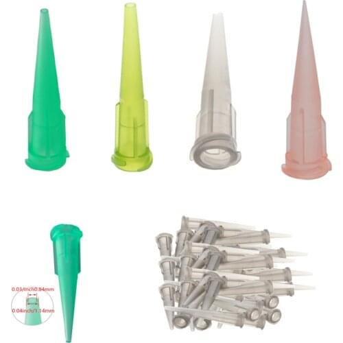 Hot 10~250pcs Tapered Dispensing Fill Needle 14/16/18 Model Olive/Gray/Green Needle Industrial Blunt Tip Precision Filling
