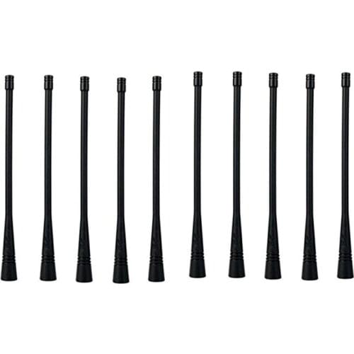 10pcs UHF 400-520 MHz 10W High Gain SMA Male Connector Antenna for YAESU VX-7R BAOFENG UV3R TYT UVF9 MD380 Radio Walkie Talkie