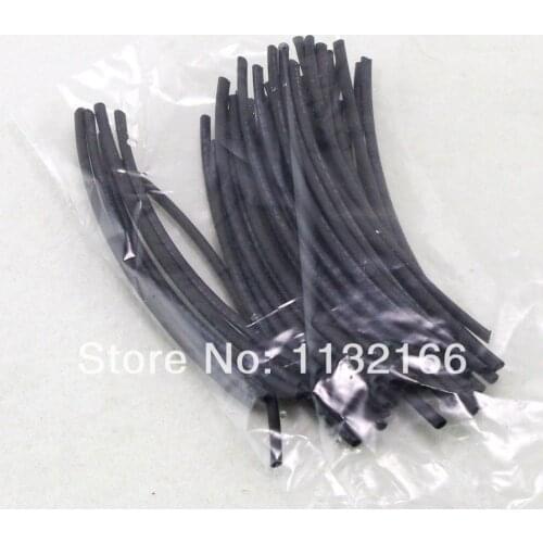 100pcs 1mm Inner Diameter Black 10cm length Each Insulation Heat Shrink Tubing Wire Cable Wrap