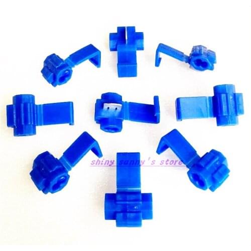 20pcs/Lot Blue 802P3 Scotch Lock 18-14 AWG Wire Connector For 0.75-2.5 Quick Splice Terminals Crimp Brand New
