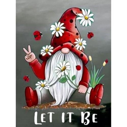 5D DIY Full Round Drill Diamond Painting Christmas Goblin Mosaic Kit Rhinestone Drawing Picture Home Decoration Art Craft