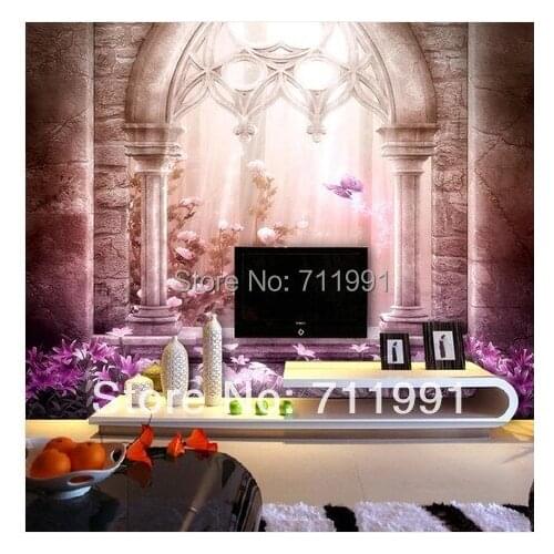 Free shipping custom large murals bedroom TV setting wall is wallpaper warm dream palace