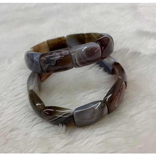 Natural botswana agate/Sardonyx stone beads bracelet natural gemstone bangle jewelry for woman for gift wholesale