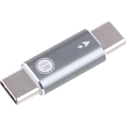 Black Metal Type C Male to Male USB Adapter Converter Gen2 10Gbps Aluminum USB-C Extender Connector Head