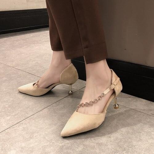 Stilettos design elegant and comfortable designer womens shoes Fashion women pumps stiletto buckle zapatos tacon mujer U22-51