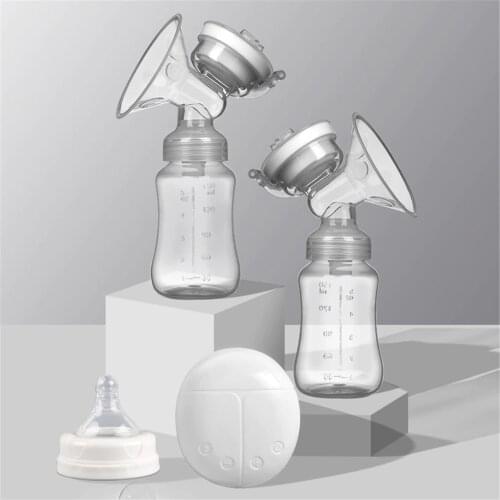 Double Bilateral Electric Breast Pump Milker Suction Large Automatic Massage Postpartum Milk Maker Bebies Electric Breast Pump