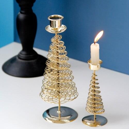 Hokerbat Decorative Metal Candlesticks