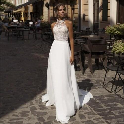 HONGFUYU Sleeveless Wedding Dresses