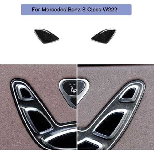 Car Seat Back Adjustment Button Switch Headrest Buttons Cover Trim For Mercedes Benz S Class W222 S300 S400 2014-2019 Left Right