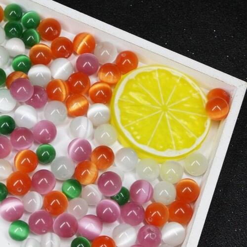 20pcs 4 / 6 / 8mm Round Crystal Opal Beads DIY Making Handmade Jewelry Earrings Necklace Accessories New Fashion